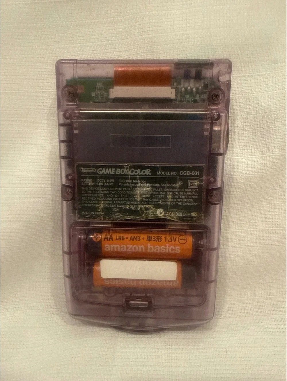 Nintendo Game Boy Color Atomic Purple with 4 Games